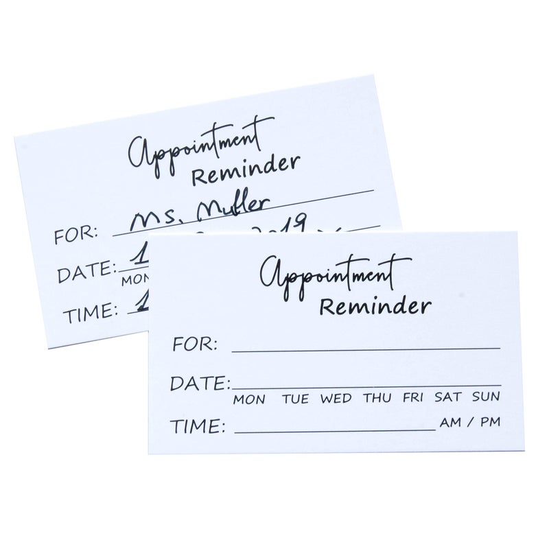 RXBC2011 بطاقات تذكير بالمواعيد RXBC2011 عبوة من 100 - Image 2